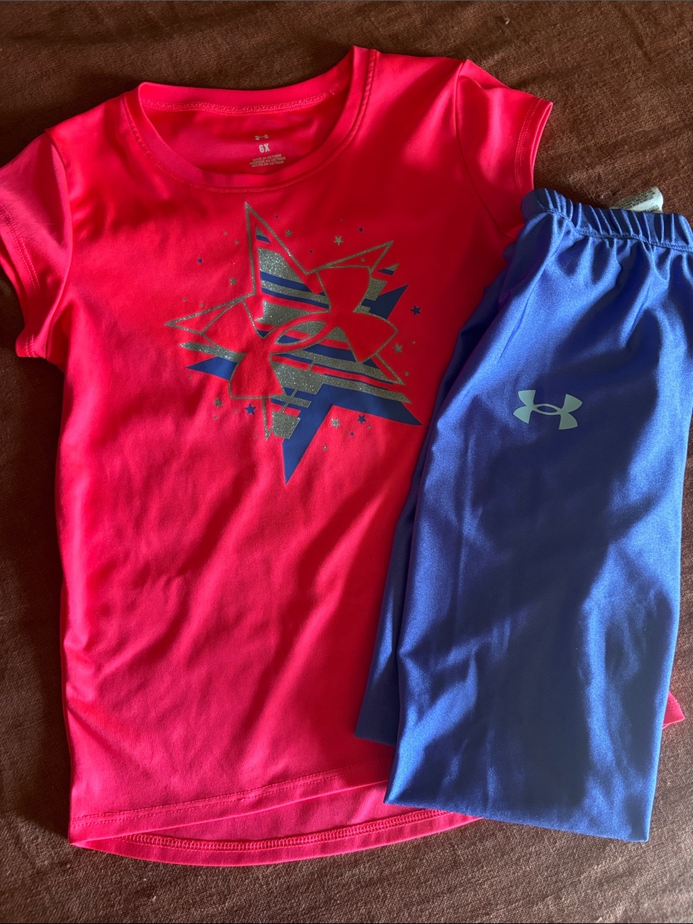 Under Armour Hot Pink Tee with Leggings